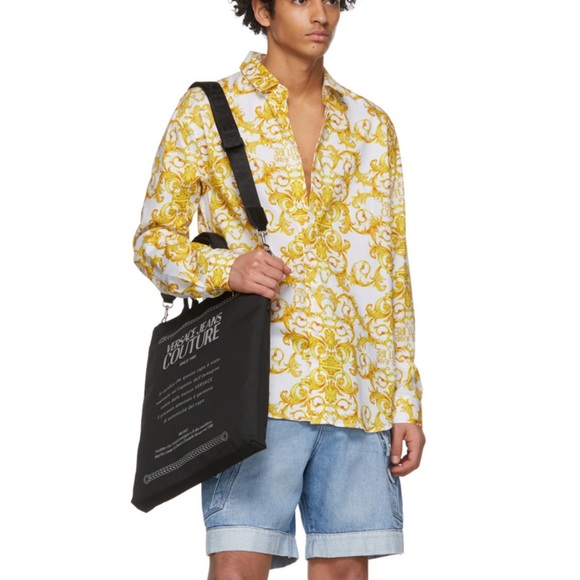 Versace Jeans Etichetta Print Tote Bag - Picture 12 of 12